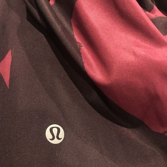 Lululemon All Sport Tights Dashing Spin Stroke All Sport Crop 10 Purple Back - Picture 7 of 7